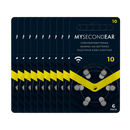 MySecondEar Hörgerätebatterien 60 Stück MySecondEar Hörgerätebatterien 10