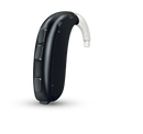 Oticon Hörgerät Perl-Schwarz / Batterie Oticon Xceed 1