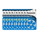 Panasonic Hörgerätebatterien 60 Stück Hörgerätebatterien Panasonic PR 675
